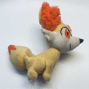 Tomy Pokemon‎ Fennekin Plush Toy Stuffed Fox Fire Type Yellow Orange 2015 9"
